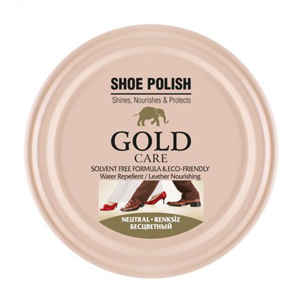 Крем-фарба для взуття в банці Gold Care Shoe Polish Безбарвний, 50 мл